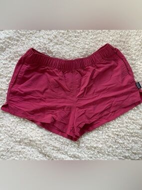 Patagonia Pink Pull-On Shorts Size S | Mesh Lined Pockets Active Outdoor